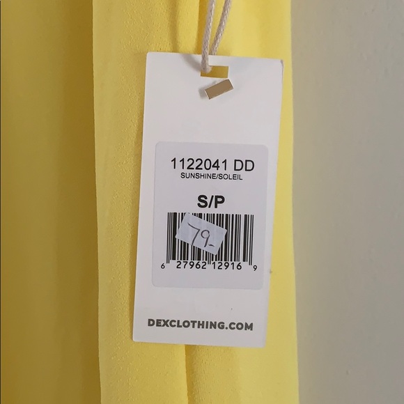 Ladies sleeveless dress, yellow - Picture 4 of 4